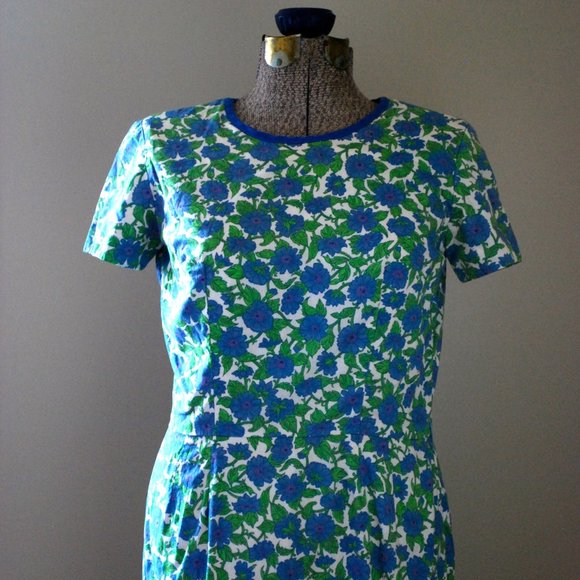 Blue & Purple floral dress (Liberty of London) - Picture 2 of 8
